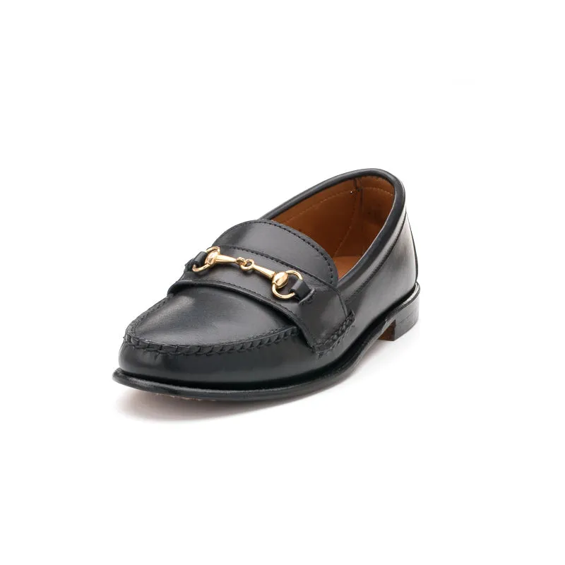 Women's Horsebit Loafers - Black Calf