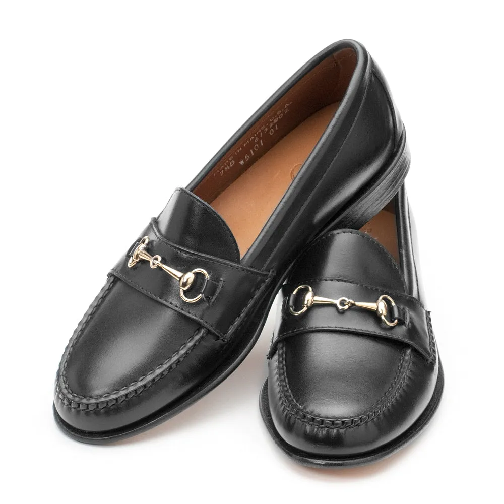 Women's Horsebit Loafers - Black Calf