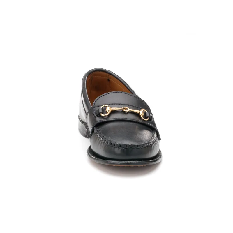 Women's Horsebit Loafers - Black Calf