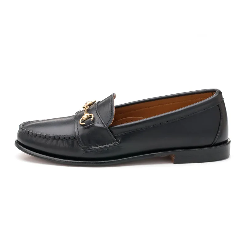 Women's Horsebit Loafers - Black Calf