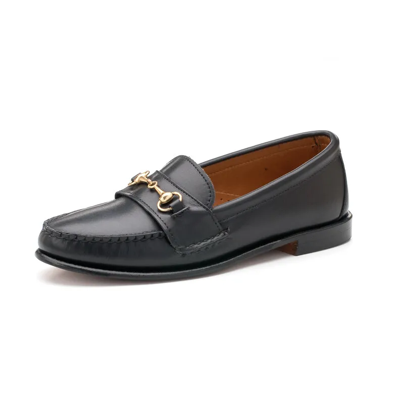 Women's Horsebit Loafers - Black Calf